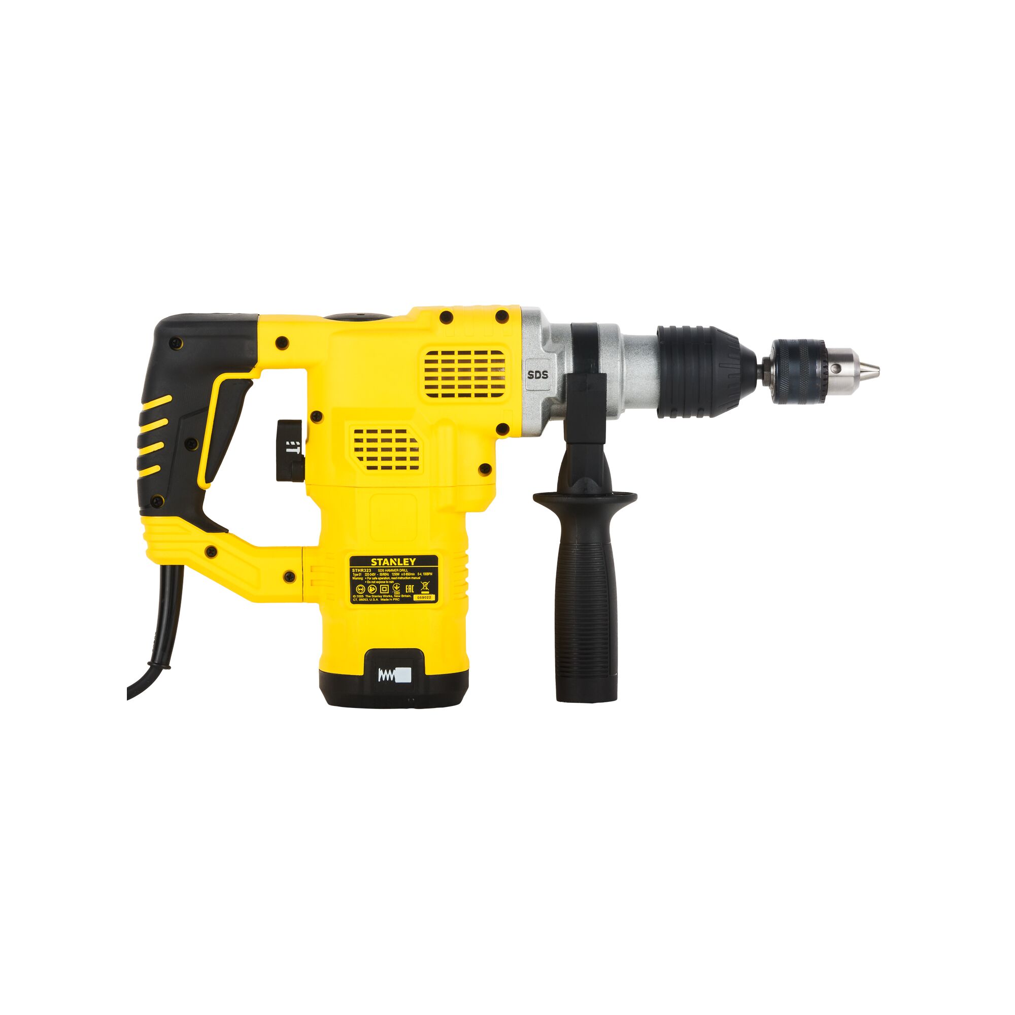 STANLEY STHR323K-IN 1250W 32mm 3-Mode SDS-Plus Hammer - Image 3